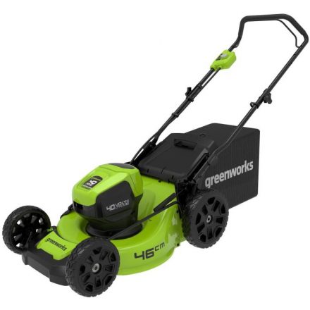 Fűnyíró fűgyűjtős, akkumulátoros Greenworks GD40LM46HPK4 40 v, 46 cm, akku- és töltővel